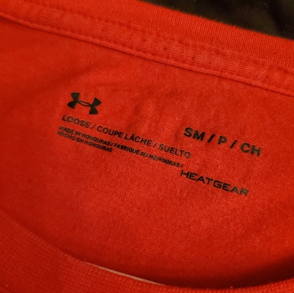 Men's Small Red Under Armour T-shirt - Picture 2 of 6